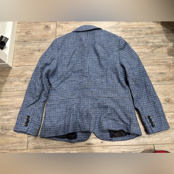 Talbots Women’s Aberdeen houndstooth wool blend career blazer jacket size 10P - Picture 4 of 11